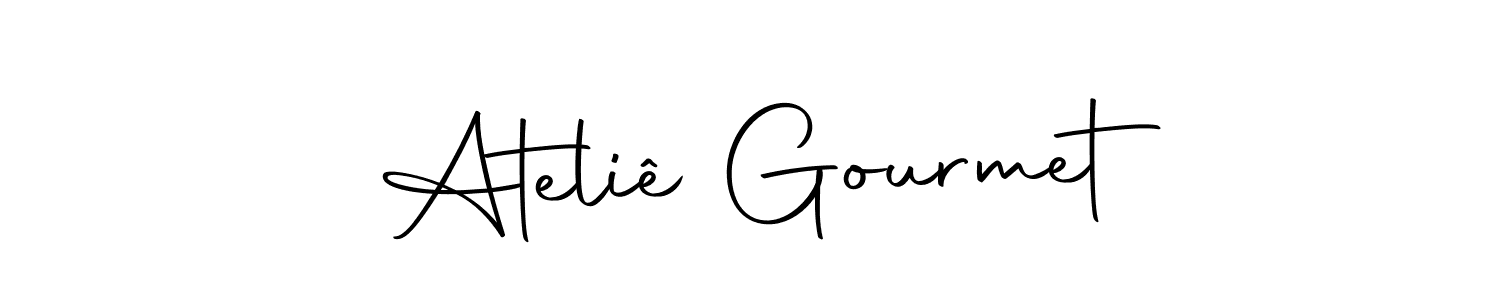 Make a beautiful signature design for name Ateliê Gourmet. Use this online signature maker to create a handwritten signature for free. Ateliê Gourmet signature style 10 images and pictures png