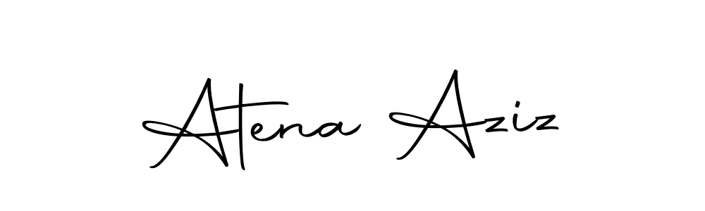 Similarly Autography-DOLnW is the best handwritten signature design. Signature creator online .You can use it as an online autograph creator for name Atena Aziz. Atena Aziz signature style 10 images and pictures png