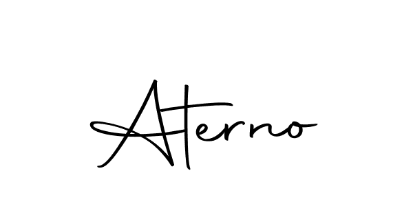 You should practise on your own different ways (Autography-DOLnW) to write your name (Aterno) in signature. don't let someone else do it for you. Aterno signature style 10 images and pictures png
