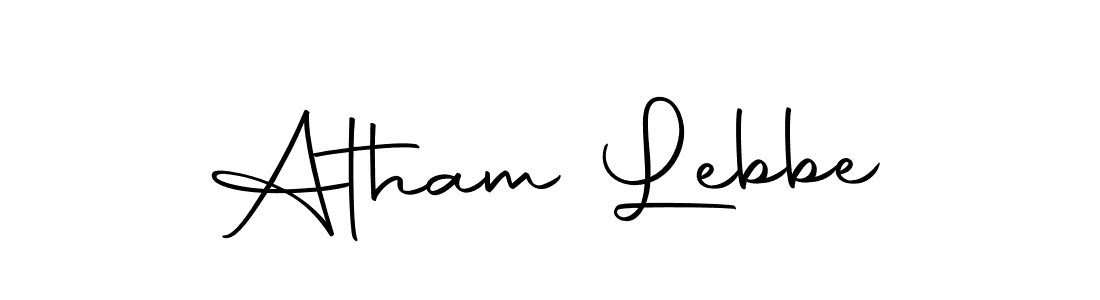 Similarly Autography-DOLnW is the best handwritten signature design. Signature creator online .You can use it as an online autograph creator for name Atham Lebbe. Atham Lebbe signature style 10 images and pictures png