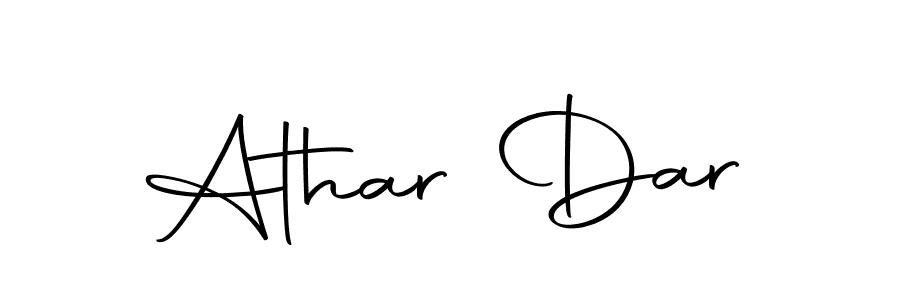 Make a beautiful signature design for name Athar Dar. Use this online signature maker to create a handwritten signature for free. Athar Dar signature style 10 images and pictures png