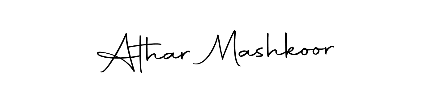 Use a signature maker to create a handwritten signature online. With this signature software, you can design (Autography-DOLnW) your own signature for name Athar Mashkoor. Athar Mashkoor signature style 10 images and pictures png