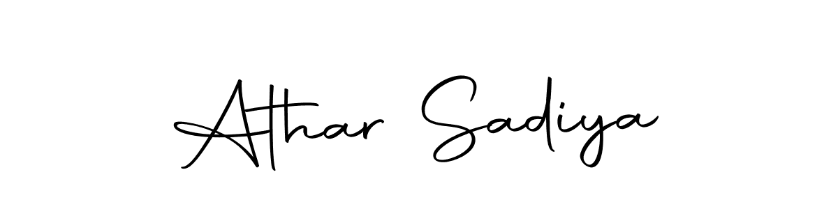 Make a beautiful signature design for name Athar Sadiya. With this signature (Autography-DOLnW) style, you can create a handwritten signature for free. Athar Sadiya signature style 10 images and pictures png