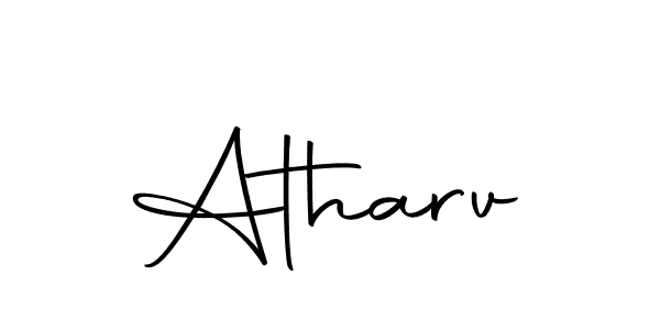 Make a beautiful signature design for name Atharv. With this signature (Autography-DOLnW) style, you can create a handwritten signature for free. Atharv signature style 10 images and pictures png