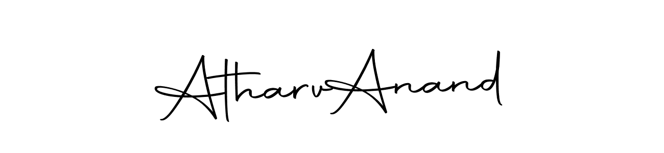 The best way (Autography-DOLnW) to make a short signature is to pick only two or three words in your name. The name Atharv  Anand include a total of six letters. For converting this name. Atharv  Anand signature style 10 images and pictures png