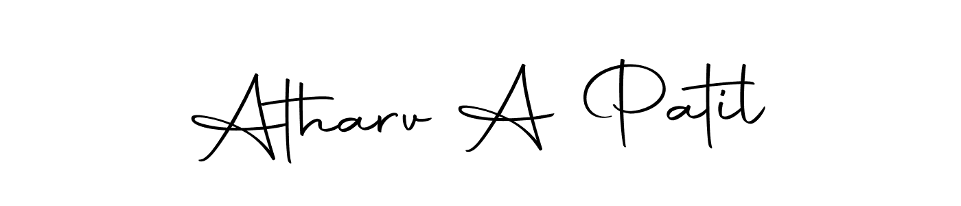 Autography-DOLnW is a professional signature style that is perfect for those who want to add a touch of class to their signature. It is also a great choice for those who want to make their signature more unique. Get Atharv A Patil name to fancy signature for free. Atharv A Patil signature style 10 images and pictures png