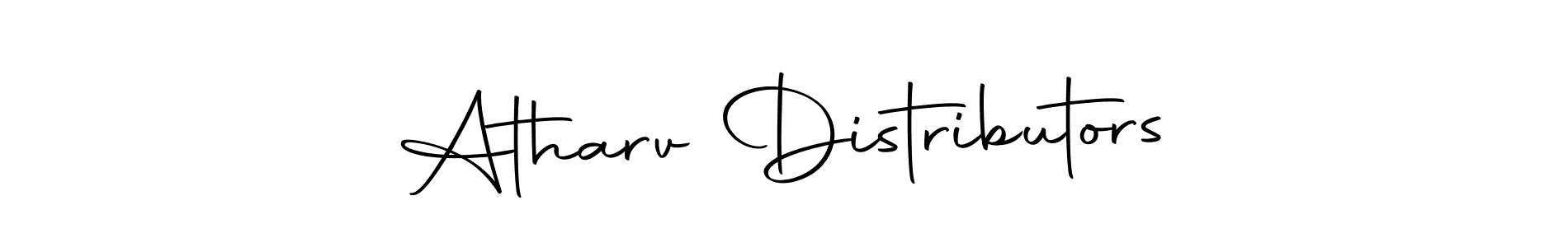 Use a signature maker to create a handwritten signature online. With this signature software, you can design (Autography-DOLnW) your own signature for name Atharv Distributors. Atharv Distributors signature style 10 images and pictures png