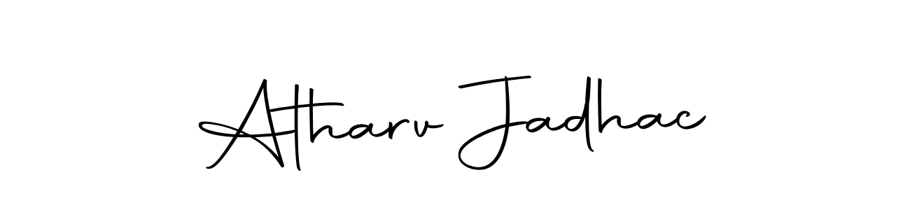 Here are the top 10 professional signature styles for the name Atharv Jadhac. These are the best autograph styles you can use for your name. Atharv Jadhac signature style 10 images and pictures png