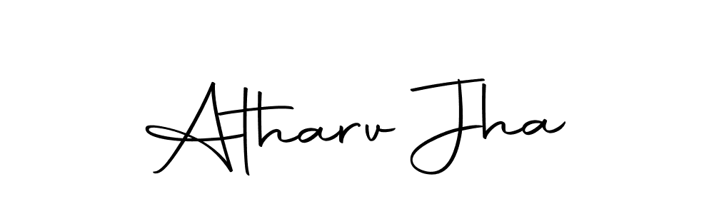 Make a beautiful signature design for name Atharv Jha. With this signature (Autography-DOLnW) style, you can create a handwritten signature for free. Atharv Jha signature style 10 images and pictures png