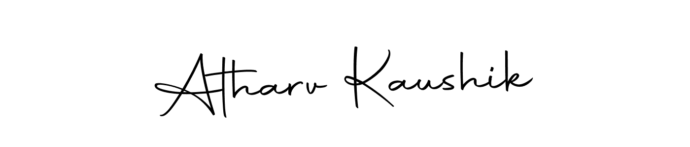Design your own signature with our free online signature maker. With this signature software, you can create a handwritten (Autography-DOLnW) signature for name Atharv Kaushik. Atharv Kaushik signature style 10 images and pictures png