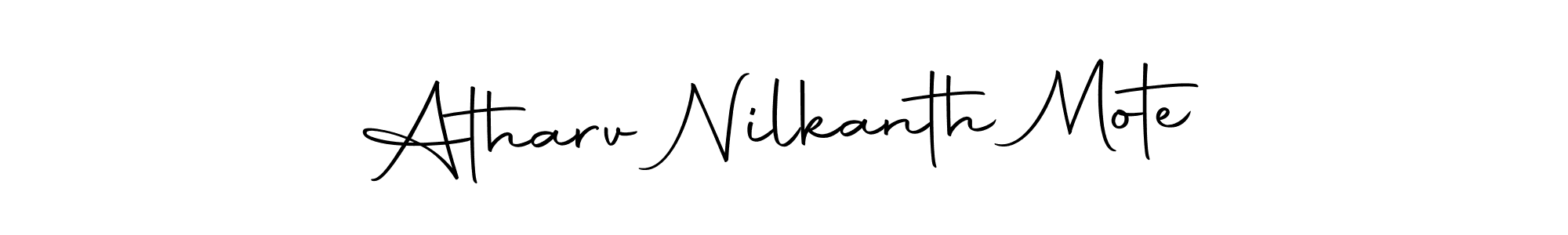 Here are the top 10 professional signature styles for the name Atharv Nilkanth Mote. These are the best autograph styles you can use for your name. Atharv Nilkanth Mote signature style 10 images and pictures png