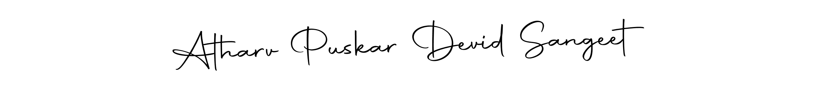 Use a signature maker to create a handwritten signature online. With this signature software, you can design (Autography-DOLnW) your own signature for name Atharv Puskar Devid Sangeet. Atharv Puskar Devid Sangeet signature style 10 images and pictures png