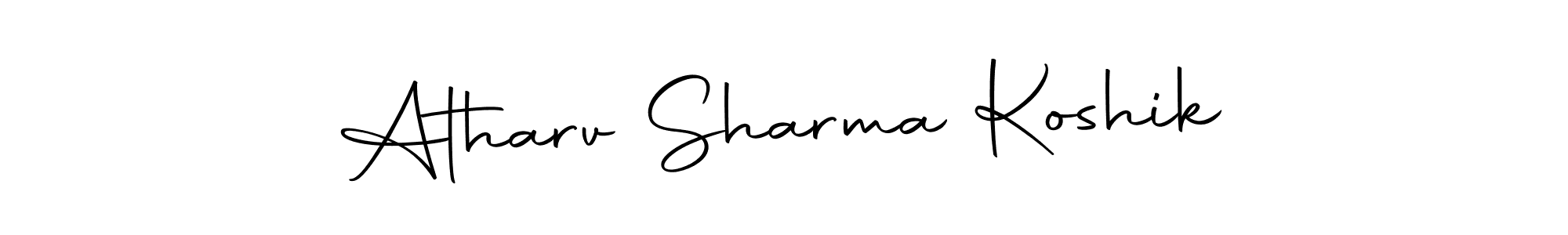 Make a beautiful signature design for name Atharv Sharma Koshik. Use this online signature maker to create a handwritten signature for free. Atharv Sharma Koshik signature style 10 images and pictures png