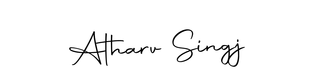 if you are searching for the best signature style for your name Atharv Singj. so please give up your signature search. here we have designed multiple signature styles  using Autography-DOLnW. Atharv Singj signature style 10 images and pictures png