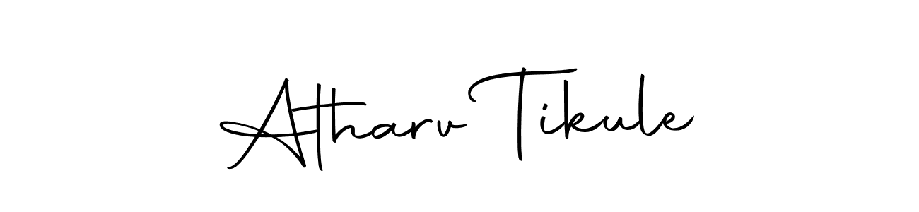 Create a beautiful signature design for name Atharv Tikule. With this signature (Autography-DOLnW) fonts, you can make a handwritten signature for free. Atharv Tikule signature style 10 images and pictures png