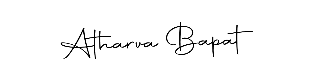 Create a beautiful signature design for name Atharva Bapat. With this signature (Autography-DOLnW) fonts, you can make a handwritten signature for free. Atharva Bapat signature style 10 images and pictures png