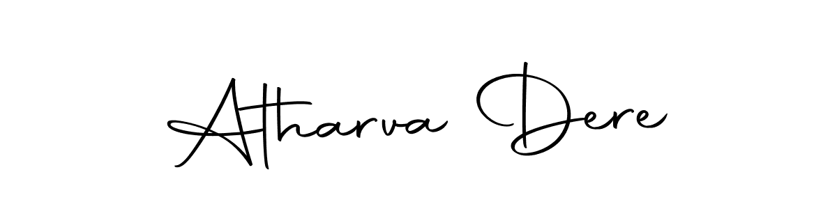 This is the best signature style for the Atharva Dere name. Also you like these signature font (Autography-DOLnW). Mix name signature. Atharva Dere signature style 10 images and pictures png
