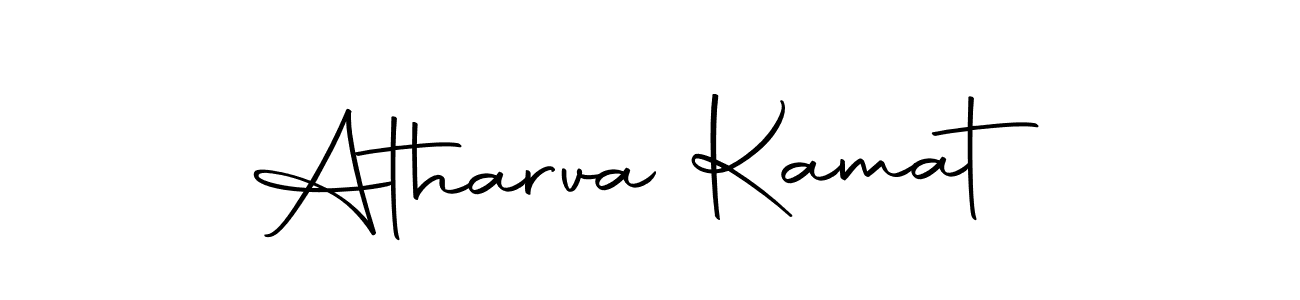 How to make Atharva Kamat name signature. Use Autography-DOLnW style for creating short signs online. This is the latest handwritten sign. Atharva Kamat signature style 10 images and pictures png