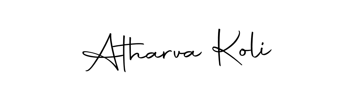 Also we have Atharva Koli name is the best signature style. Create professional handwritten signature collection using Autography-DOLnW autograph style. Atharva Koli signature style 10 images and pictures png