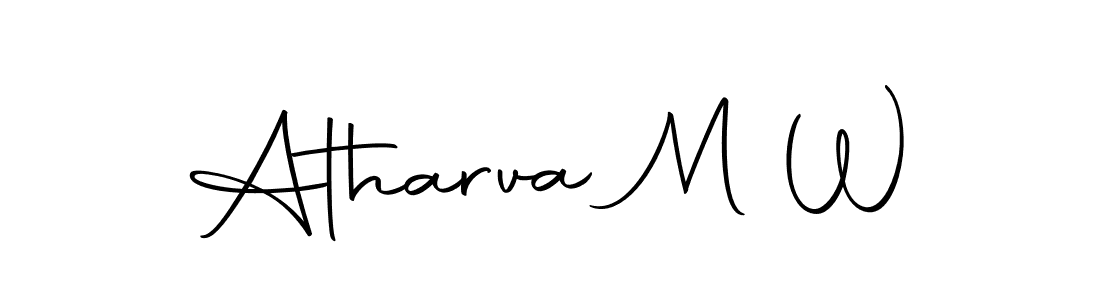 Once you've used our free online signature maker to create your best signature Autography-DOLnW style, it's time to enjoy all of the benefits that Atharva M W name signing documents. Atharva M W signature style 10 images and pictures png