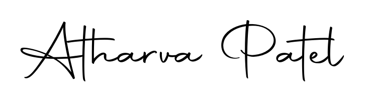 Atharva Patel stylish signature style. Best Handwritten Sign (Autography-DOLnW) for my name. Handwritten Signature Collection Ideas for my name Atharva Patel. Atharva Patel signature style 10 images and pictures png