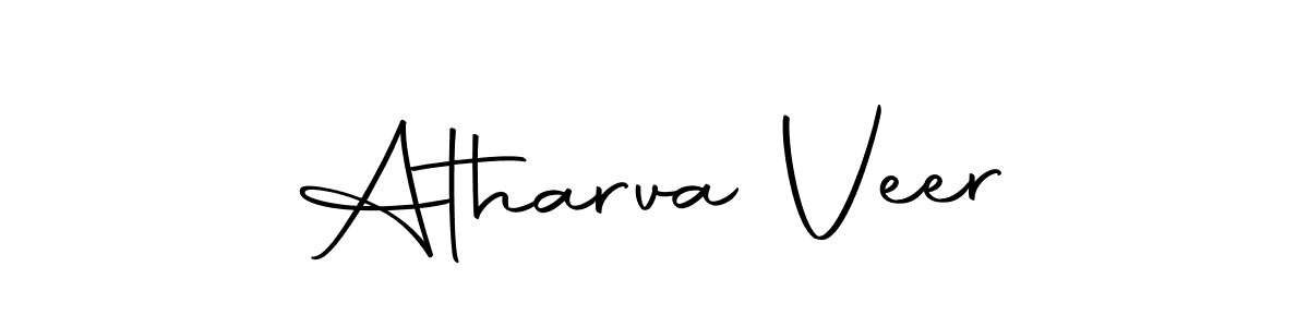 Use a signature maker to create a handwritten signature online. With this signature software, you can design (Autography-DOLnW) your own signature for name Atharva Veer. Atharva Veer signature style 10 images and pictures png