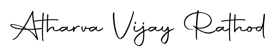 Looking for an artistic signature for Atharva Vijay Rathod? The Autography-DOLnW calligraphy style gives a sophisticated flow suitable for business cards and emails. Atharva Vijay Rathod signature style 10 images and pictures png