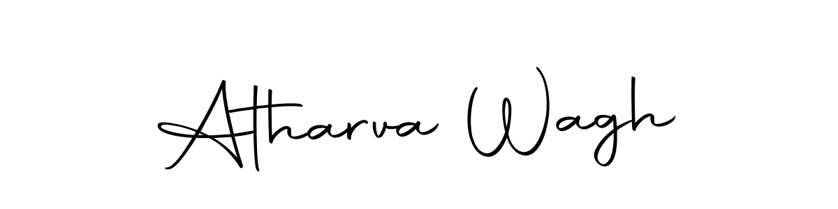 How to make Atharva Wagh name signature. Use Autography-DOLnW style for creating short signs online. This is the latest handwritten sign. Atharva Wagh signature style 10 images and pictures png