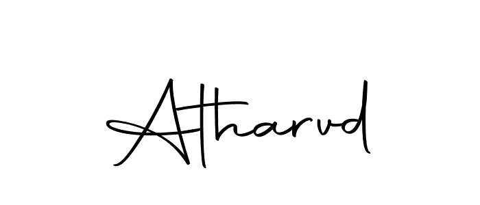 Use a signature maker to create a handwritten signature online. With this signature software, you can design (Autography-DOLnW) your own signature for name Atharvd. Atharvd signature style 10 images and pictures png