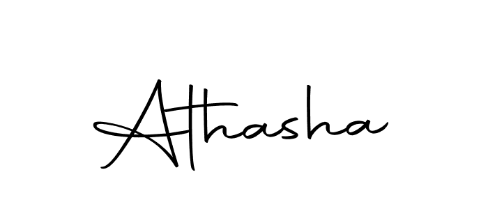 Design your own signature with our free online signature maker. With this signature software, you can create a handwritten (Autography-DOLnW) signature for name Athasha. Athasha signature style 10 images and pictures png