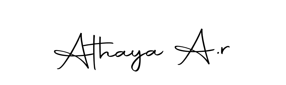 Make a beautiful signature design for name Athaya A.r. With this signature (Autography-DOLnW) style, you can create a handwritten signature for free. Athaya A.r signature style 10 images and pictures png