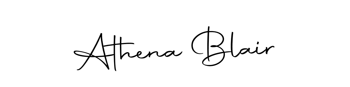 Create a beautiful signature design for name Athena Blair. With this signature (Autography-DOLnW) fonts, you can make a handwritten signature for free. Athena Blair signature style 10 images and pictures png