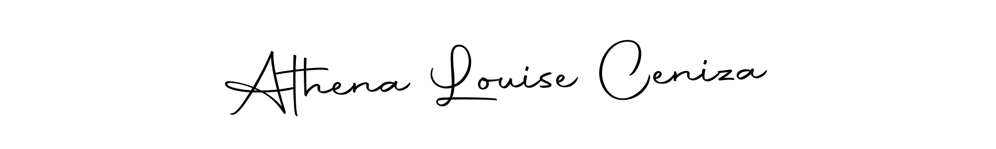 Use a signature maker to create a handwritten signature online. With this signature software, you can design (Autography-DOLnW) your own signature for name Athena Louise Ceniza. Athena Louise Ceniza signature style 10 images and pictures png