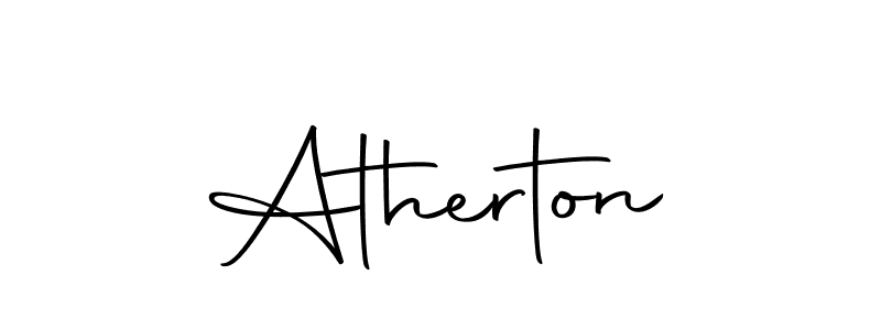 Make a beautiful signature design for name Atherton. With this signature (Autography-DOLnW) style, you can create a handwritten signature for free. Atherton signature style 10 images and pictures png