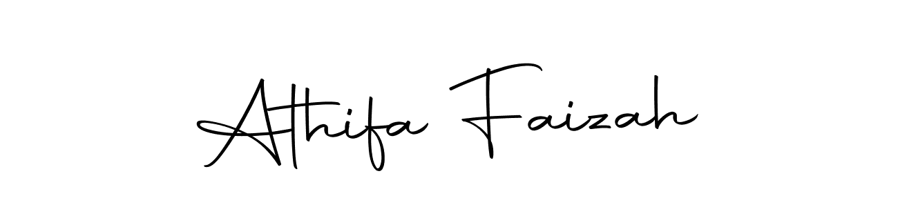 Create a beautiful signature design for name Athifa Faizah. With this signature (Autography-DOLnW) fonts, you can make a handwritten signature for free. Athifa Faizah signature style 10 images and pictures png
