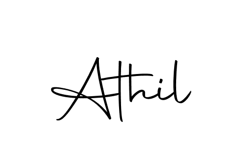 Use a signature maker to create a handwritten signature online. With this signature software, you can design (Autography-DOLnW) your own signature for name Athil. Athil signature style 10 images and pictures png