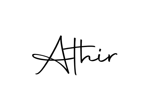 Design your own signature with our free online signature maker. With this signature software, you can create a handwritten (Autography-DOLnW) signature for name Athir. Athir signature style 10 images and pictures png