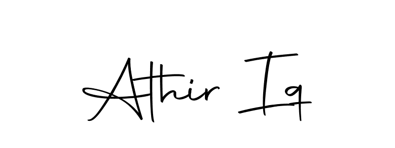 Design your own signature with our free online signature maker. With this signature software, you can create a handwritten (Autography-DOLnW) signature for name Athir Iq. Athir Iq signature style 10 images and pictures png
