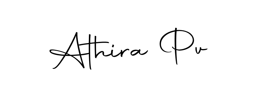 Design your own signature with our free online signature maker. With this signature software, you can create a handwritten (Autography-DOLnW) signature for name Athira Pv. Athira Pv signature style 10 images and pictures png