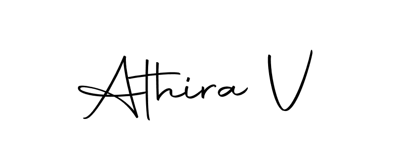 The best way (Autography-DOLnW) to make a short signature is to pick only two or three words in your name. The name Athira V include a total of six letters. For converting this name. Athira V signature style 10 images and pictures png