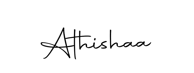 Make a beautiful signature design for name Athishaa. With this signature (Autography-DOLnW) style, you can create a handwritten signature for free. Athishaa signature style 10 images and pictures png