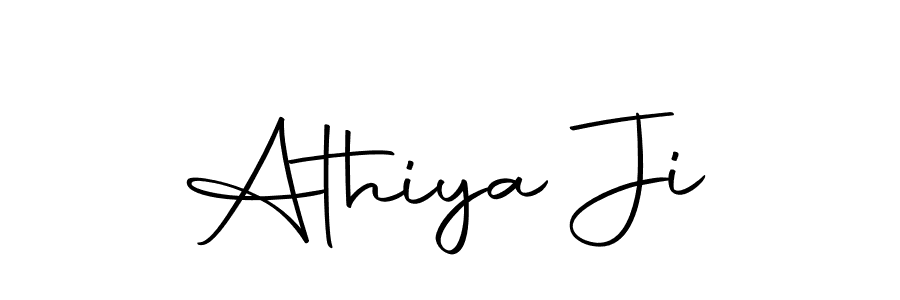 Make a beautiful signature design for name Athiya Ji. Use this online signature maker to create a handwritten signature for free. Athiya Ji signature style 10 images and pictures png