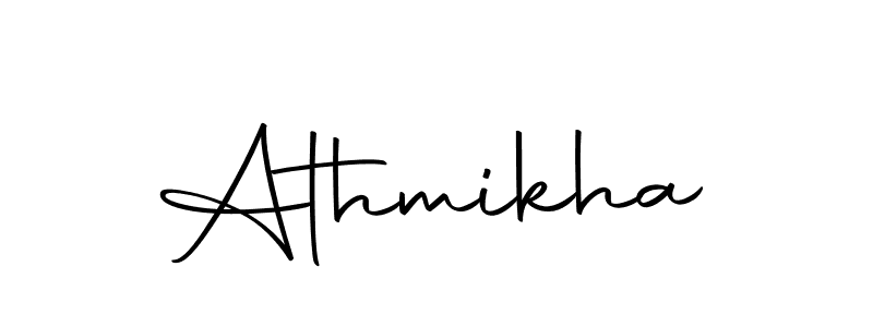 Use a signature maker to create a handwritten signature online. With this signature software, you can design (Autography-DOLnW) your own signature for name Athmikha. Athmikha signature style 10 images and pictures png