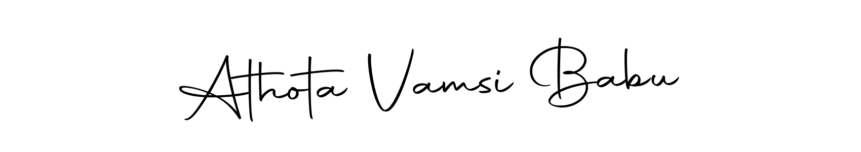 Autography-DOLnW is a professional signature style that is perfect for those who want to add a touch of class to their signature. It is also a great choice for those who want to make their signature more unique. Get Athota Vamsi Babu name to fancy signature for free. Athota Vamsi Babu signature style 10 images and pictures png