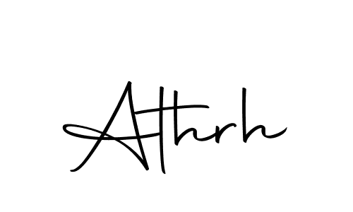 Design your own signature with our free online signature maker. With this signature software, you can create a handwritten (Autography-DOLnW) signature for name Athrh. Athrh signature style 10 images and pictures png