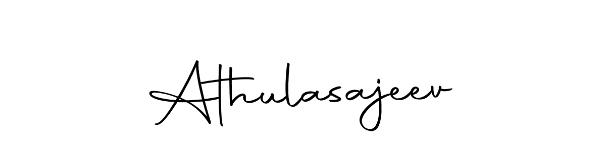 Create a beautiful signature design for name Athulasajeev. With this signature (Autography-DOLnW) fonts, you can make a handwritten signature for free. Athulasajeev signature style 10 images and pictures png