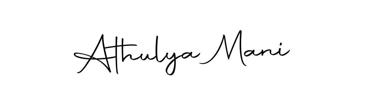 Create a beautiful signature design for name Athulya Mani. With this signature (Autography-DOLnW) fonts, you can make a handwritten signature for free. Athulya Mani signature style 10 images and pictures png