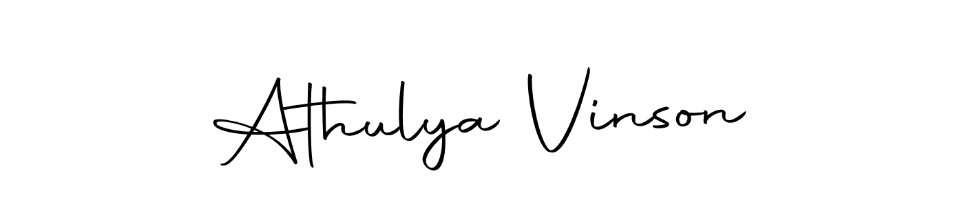 Here are the top 10 professional signature styles for the name Athulya Vinson. These are the best autograph styles you can use for your name. Athulya Vinson signature style 10 images and pictures png