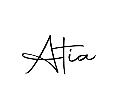 Create a beautiful signature design for name Atia. With this signature (Autography-DOLnW) fonts, you can make a handwritten signature for free. Atia signature style 10 images and pictures png