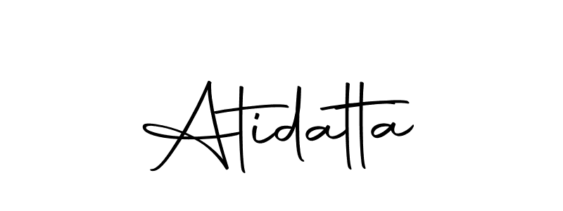 Use a signature maker to create a handwritten signature online. With this signature software, you can design (Autography-DOLnW) your own signature for name Atidatta. Atidatta signature style 10 images and pictures png